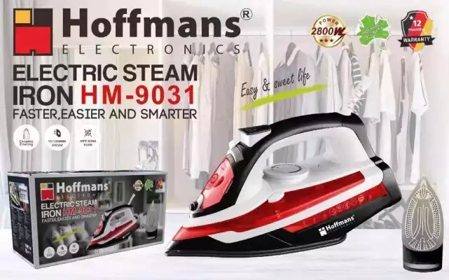 Утюг Hoffmans HM-9031 черный, красный